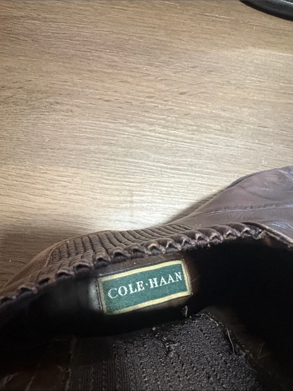 Cole Haan Brown Leather Chelsea Booties